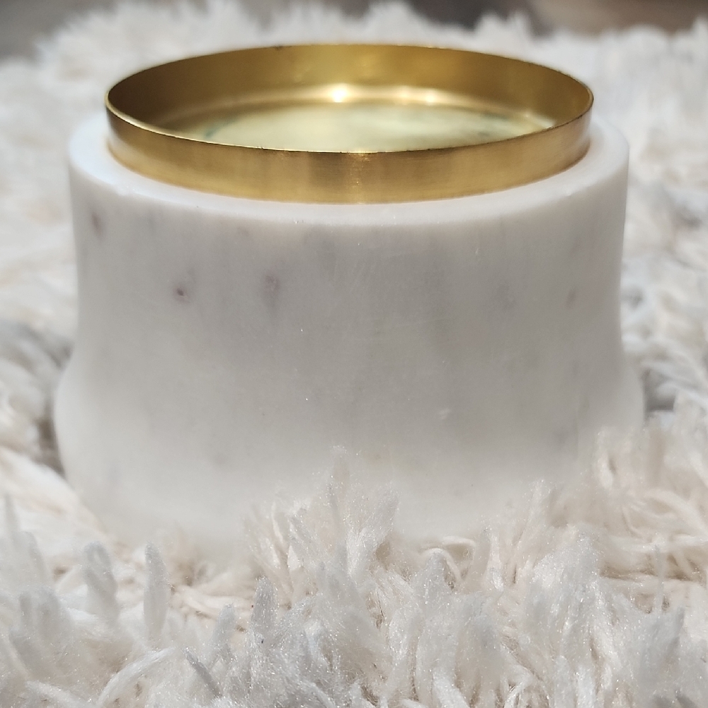 THRESHOLD MARBLE PILLAR CANDLE HOLDER